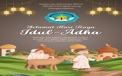 KELUARGA BESAR SMAN PILANGKENCENG MENGUCAPKAN SELAMAT HARI RAYA IDUL ADHA 1445 H